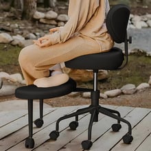 Newport Faux Leather Meditation Chair